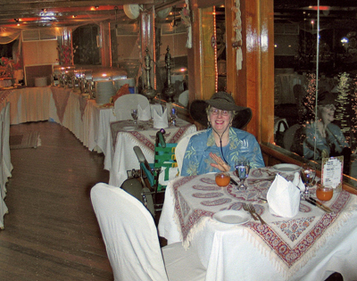 disabled travel wheelchair UAR dubai aboard riverboat