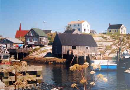 Traveling in wheelchair to Peggys Cove Canada